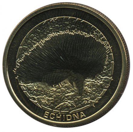 Австралия 1 доллар 2008 год - Австралийская ехидна