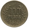 Колумбия 100 песо 2012 год - Герб (старый тип)