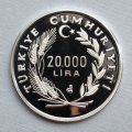 Турция 20000 лир 1990 год - Чемпионат мира по футболу в Италии