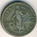 Филиппины 10 сентаво 1919 год