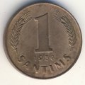 Латвия 1 сантим 1938 год - Герб