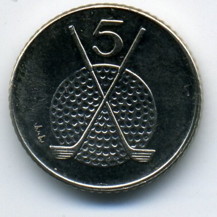 Остров Мэн 5 пенсов 1995 год - Клюшки для гольфа