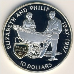 Монета Острова Питкэрн 10 долларов 1997 год