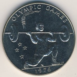 Монета Самоа 1 тала 1976 год - Тяжёлая атлетика