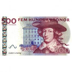 Швеция 500 крон 2002 год - Карл XI - UNC