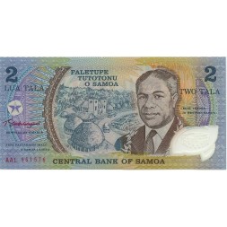Самоа 2 тала 1990 год - Глава государства Малиетоа Танумафили II UNC