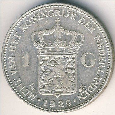 Нидерланды 1 гульден 1929 год