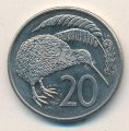 Новая Зеландия 20 центов 1985 год - Киви
