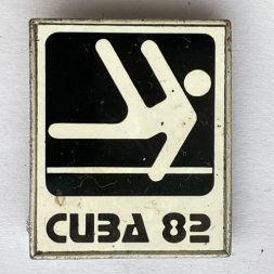 Значок. Cuba 82. Куба. Гимнастика