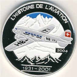 Конго 1000 франков 2004 год