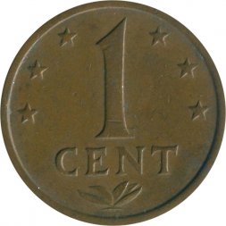 Антильские острова 1 цент 1976 год