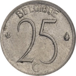 Бельгия 25 сентим 1966 год BELGIQUE