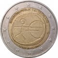Германия 2 евро 2009 год - 10 лет Экономическому и валютному союзу (F)