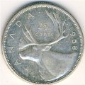 Канада 25 центов 1958 год