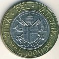 Ватикан 1000 лир 1997 год - Папа Иоанн Павел II