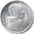 Ватикан 5 лир 1968 год