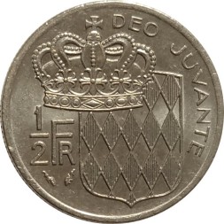 Монако 1/2 франка 1977 год