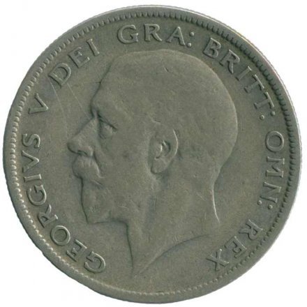 Великобритания 1/2 кроны 1929 год