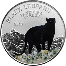 Монета Конго 1000 франков 2013 год - Пантера