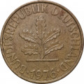 ФРГ 10 пфеннигов 1976 год - D