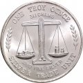 Жетон One Troy Ounce. Торговая единица серебра