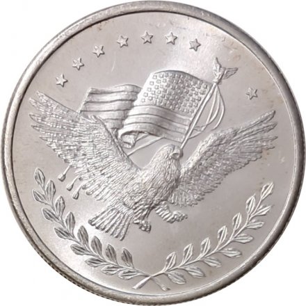 Жетон One Troy Ounce. Торговая единица серебра