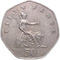 Великобритания 50 пенсов 1982 год