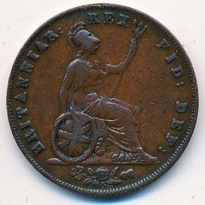 Великобритания 1 фартинг 1826 год
