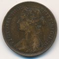 Великобритания 1/2 пенни 1877 год