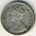 Гонконг 10 центов 1888 год