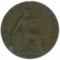 Великобритания 1/2 пенни 1919 год