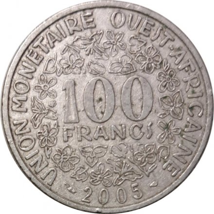Западная Африка 100 франков 2005 год