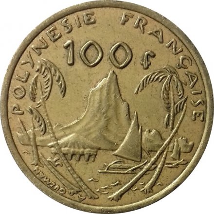 Французская Полинезия 100 франков 2007 год