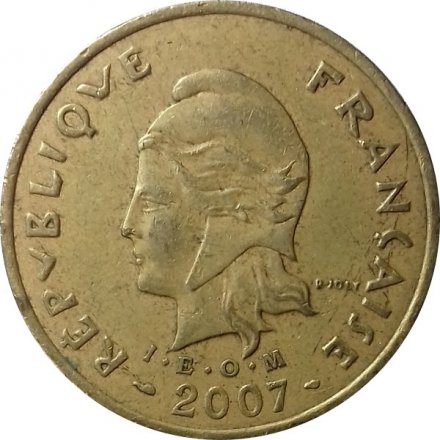 Французская Полинезия 100 франков 2007 год