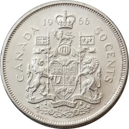 Канада 50 центов 1966 год