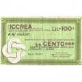 Чек Италия. Рим. Istituto di Credito delle Casse Rurali e Artigiane 100 лир 1977 год - F