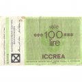 Чек Италия. Рим. Istituto di Credito delle Casse Rurali e Artigiane 100 лир 1977 год - F