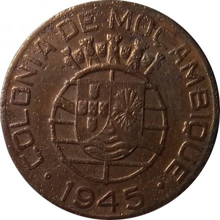 Мозамбик 1 эскудо 1945 год - VF