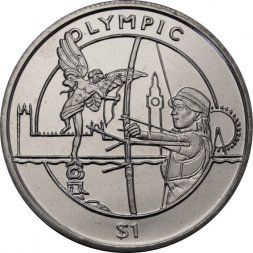 Сьерра-Леоне 1 доллар 2012 год - XXX летние Олимпийские Игры, Лондон 2012. Стрельба из лука