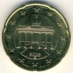 Германия 20 евроцентов 2003 год