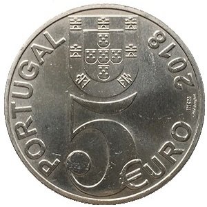 Португалия 5 евро 2018 год - 100 лет со дня окончания Первой Мировой войны