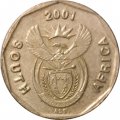 ЮАР 10 центов 2001 год