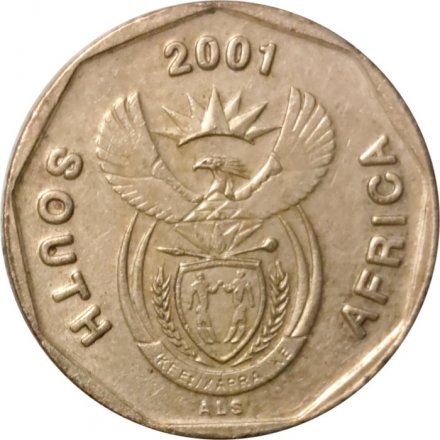 ЮАР 10 центов 2001 год