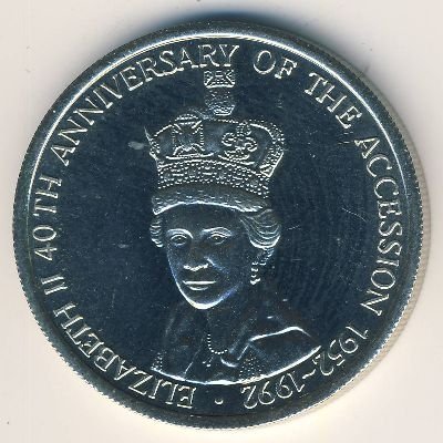 Теркс и Кайкос 5 крон 1992 год