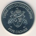 Теркс и Кайкос 5 крон 1992 год