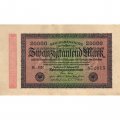 Германия (Веймарская Республика) 20000 марок 1923 год - Водяной знак - орнамент звезды - VF-XF