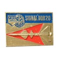 Значок FDJ SIGNAL DDR 20. Германия. Ракета. Комсомол. Военно-спортивная игра