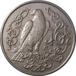 Остров Мэн 10 пенсов 1982 год - Сокол (AB)
