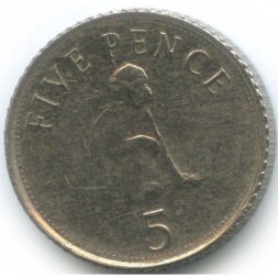 Гибралтар 5 пенсов 2007 год