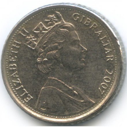 Гибралтар 5 пенсов 2007 год